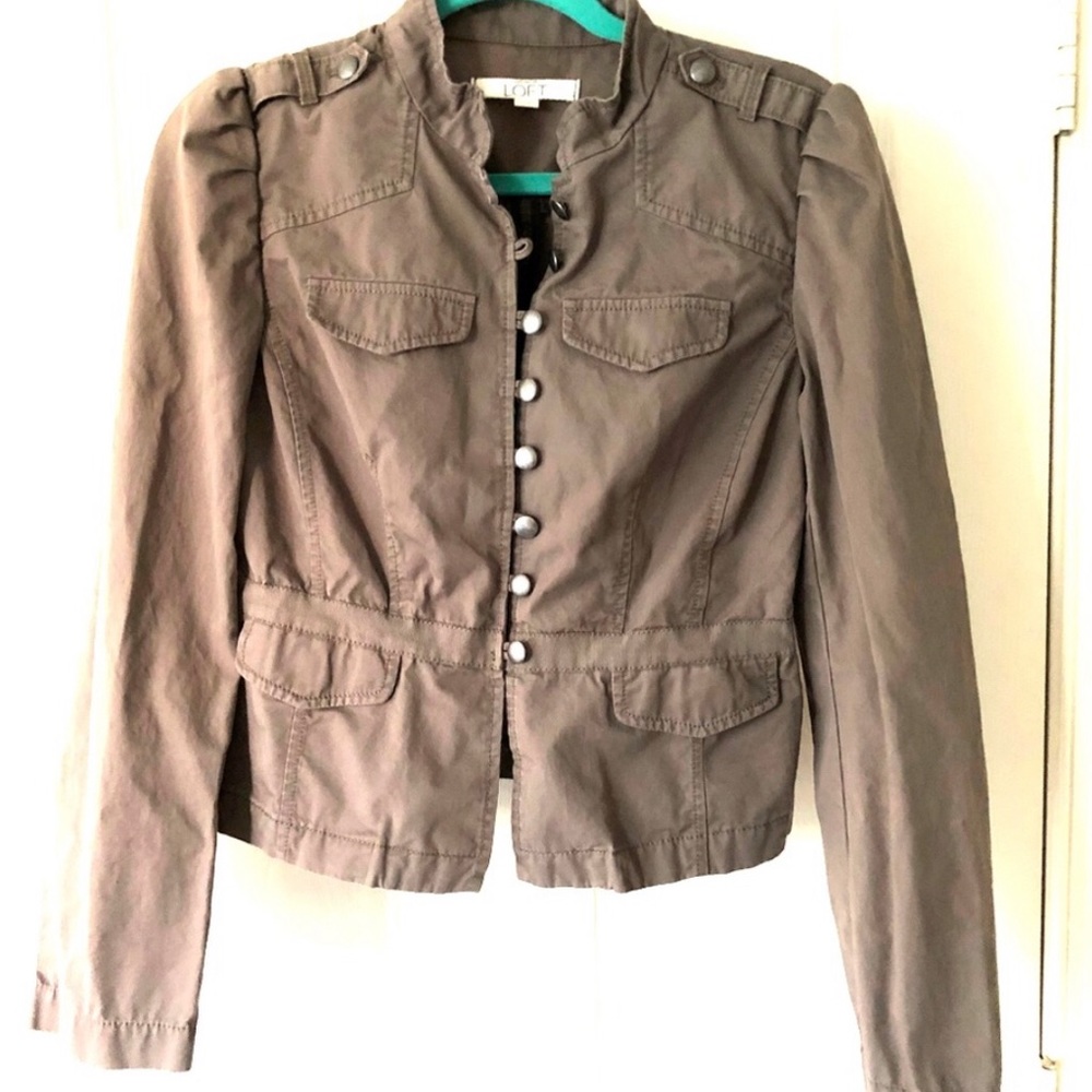 Ann Taylor Loft military fall jacket